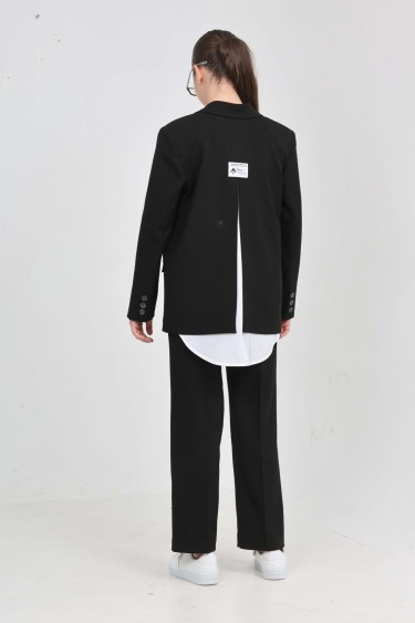 0300-140-176 SİYAH NORMAL KALIP KLASİK TAKIM