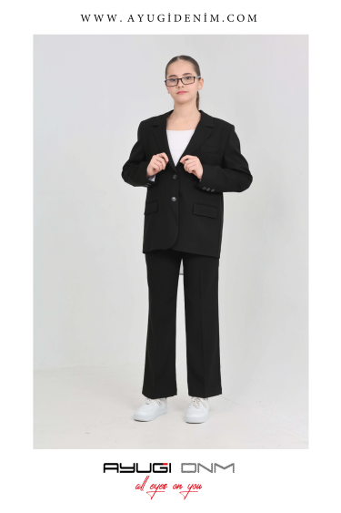 0300-140-176 SİYAH NORMAL KALIP KLASİK TAKIM