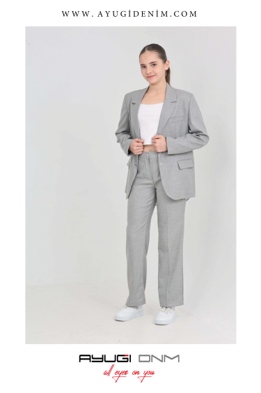 0300-140-176 GRİ NORMAL KALIP KLASİK TAKIM