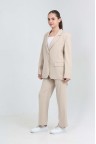 0300-140-176 БЕЖЕВЫЙ КЛАССИЧЕСКИЙ КОСТЮМ СТАНДАРТНОГО КРОЯ