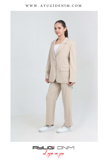 0300-140-176 BEJ NORMAL KALIP KLASİK TAKIM