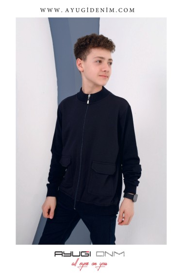 1002-128-158 СПЕЦИАЛЬНО СИДЯЩИЙ БОМБЕР С ПЕРЕДНИМИ КАРМАНАМИ