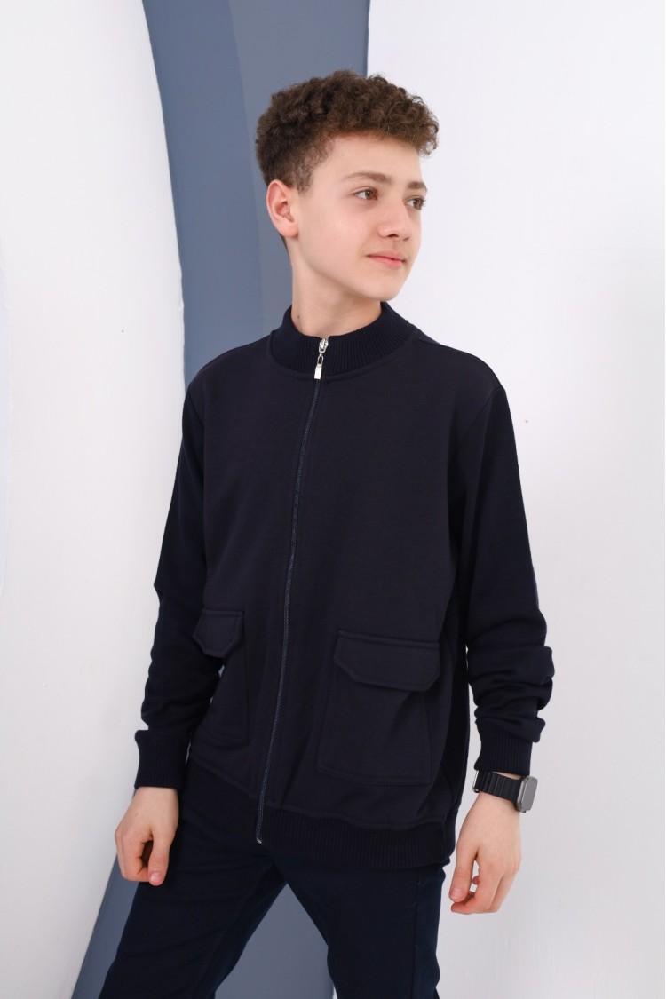 1002-128-158 СПЕЦИАЛЬНО СИДЯЩИЙ БОМБЕР С ПЕРЕДНИМИ КАРМАНАМИ