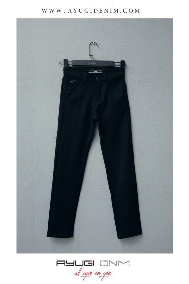 1112-122-146 ПЛОТНЫЕ БРЮКИ ИЗ ГАБАРДИНОВОЙ ТКАНИ