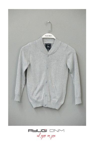 17131-122-170 ЖИЛЕТ С ДЛИННЫМ РУКАВОМ НА ПУГОВИЦАХ