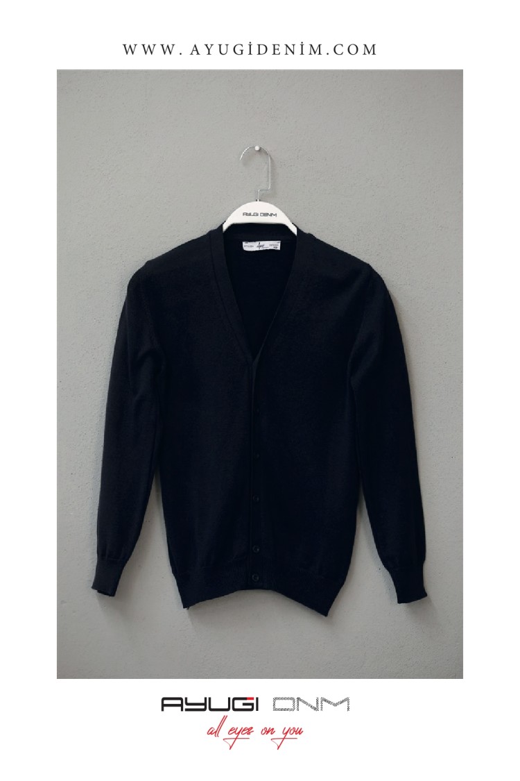 17168-122-170 ТЕМНО-СИНИЙ ЖИЛЕТ НА ПУГОВИЦАХ С ДЛИННЫМИ РУКАВАМИ