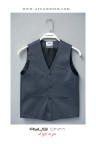 17237-110-164 СЕРЫЙ ЖИЛЕТ ИНДИВИДУАЛЬНОГО ПОШИВА НА ПУГОВИЦАХ