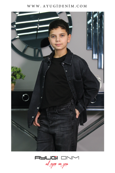 17266-140-170 SİYAH KOT GÖMLEK