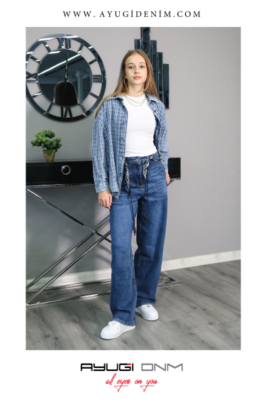 17268-134-164 MAVİ EKOSELİ GÖMLEK