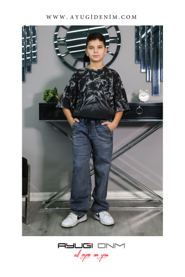 5454-140-170 ТЁМНО-СИНИЕ ДЖИНСЫ