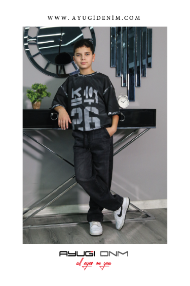 5454-140-170 ЧЁРНЫЕ ДЖИНСЫ