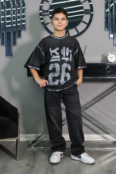 5454-140-170 SİYAH KOT PANTOLON 