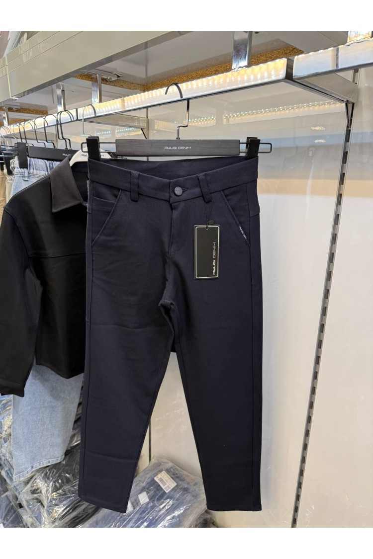 5487-140-170 ЧЁРНЫЕ БРЮКИ С УЗОРОМ