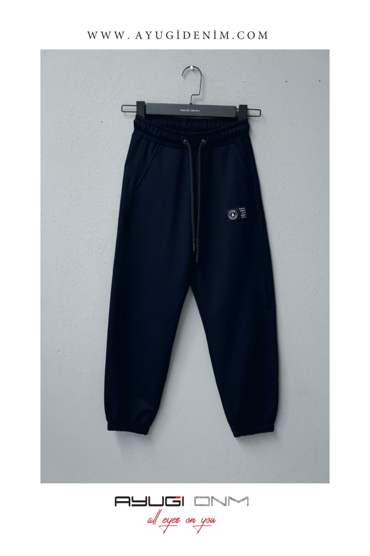 7286-134-164 ТЕМНО-СИНЯЯ ГРЕБЕННАЯ ТКАНЬ С ЭЛАСТИЧНОЙ ТКАНЬЮ