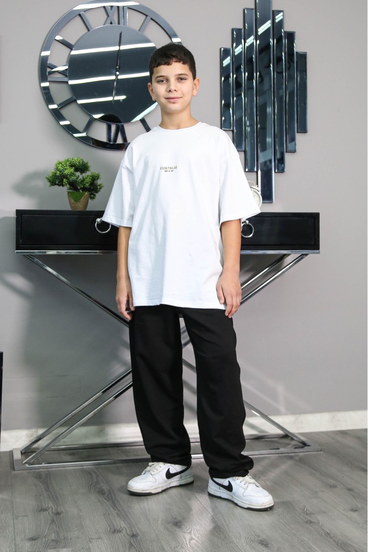 7344-140-170 ЧЁРНЫЕ ДЖИНСЫ BAGGY КРОЯ