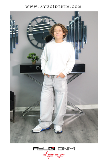 7356-140-170 BEJ UZUN KOL DÜZ KAZAK