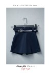 9416-134-164 ЮБКА-ШОРТЫ С ТЕМНО-СИНИМ ПОЯСОМ