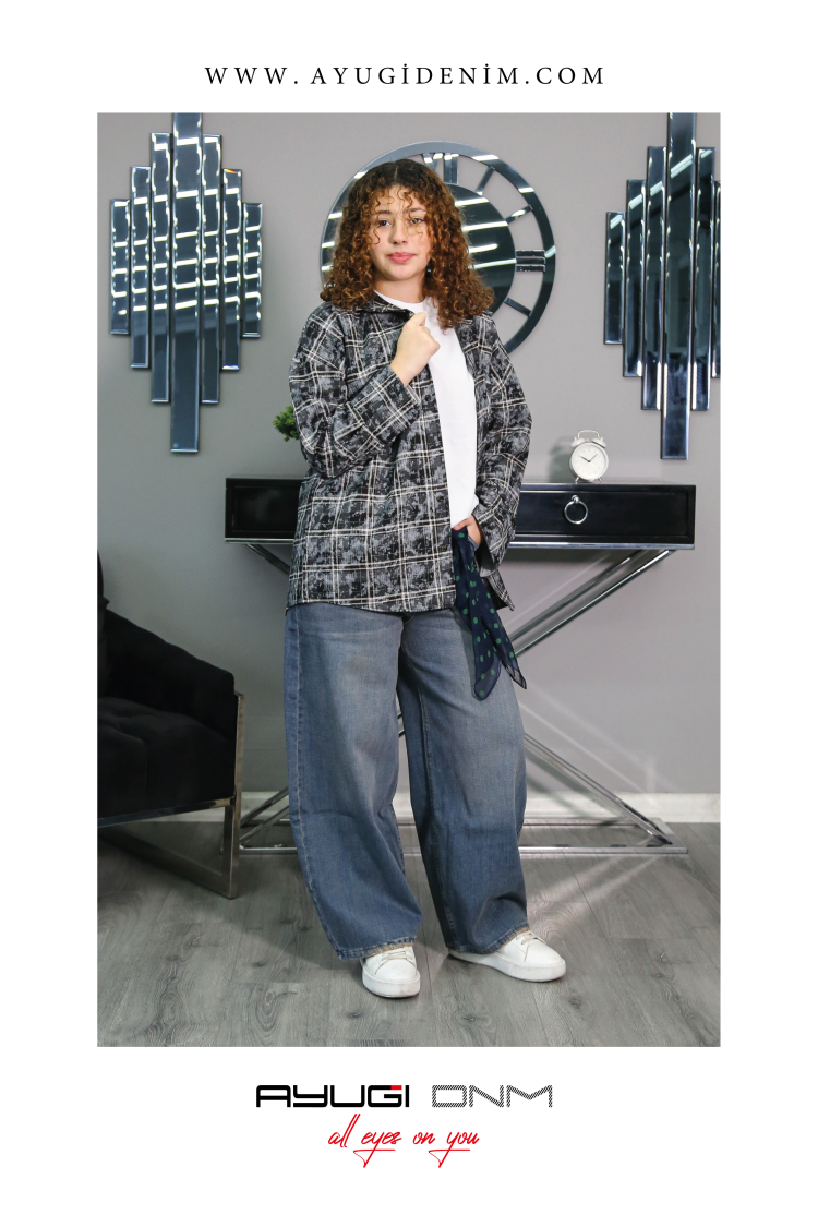 9629-134-164 ТЁМНО-СИНИЕ ДЖИНСЫ BAGGY КРОЙ