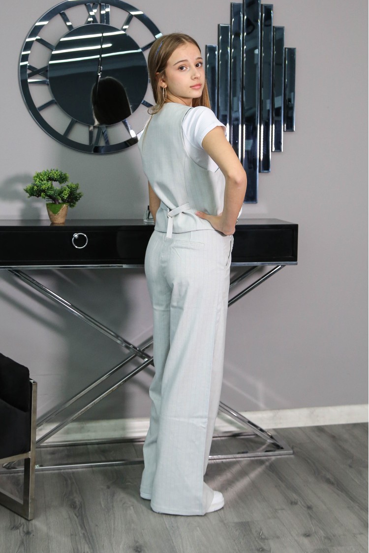 9643-140-170 СИНИЕ ТКАНЕВЫЕ БРЮКИ