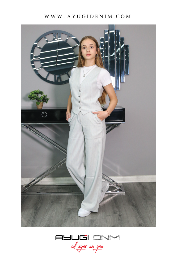 9643-140-170 СИНИЕ ТКАНЕВЫЕ БРЮКИ