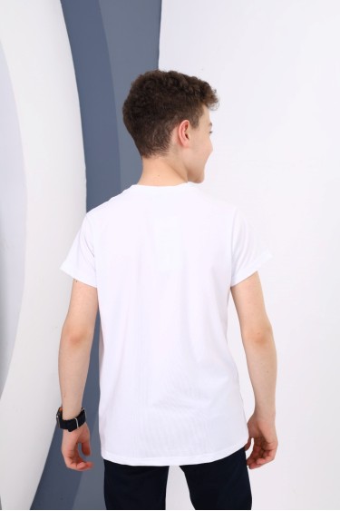 4154-116-140  NORMAL KALIP BASIC T-SHIRT