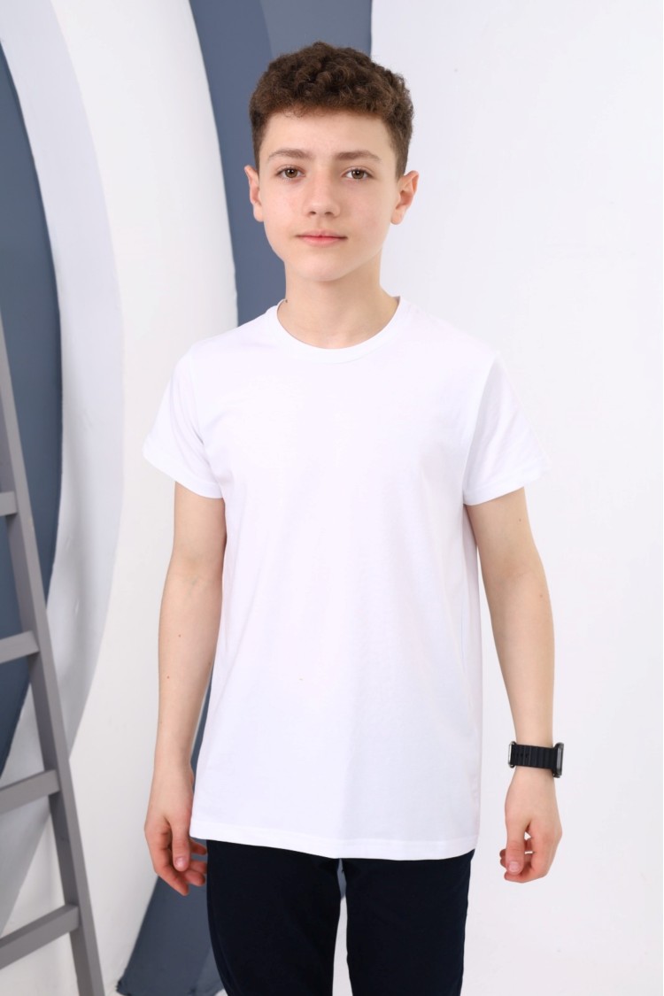 4154-116-140  NORMAL KALIP BASIC T-SHIRT