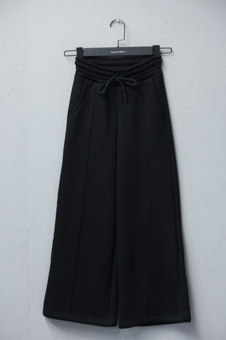 7235-134-164 БРЮКИ ЧЕРНЫЕ ТРУБНЫЕ СВЕЧИ ПРИЧЕСАННЫЕ